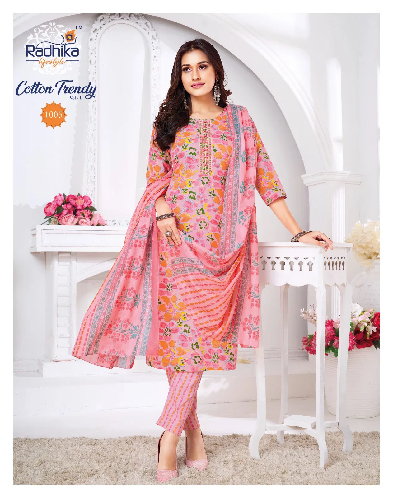 Cotton Trendy  Vol 1 By Radhika Top Bottom With Dupatta Exporters In India